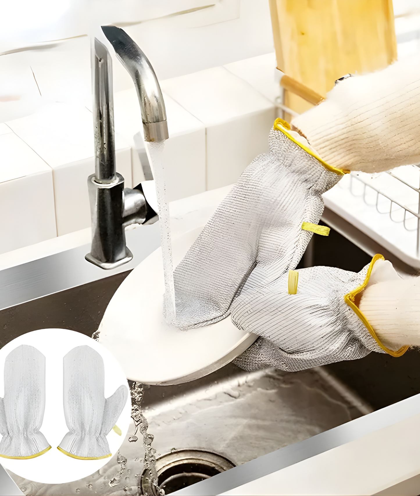 Aluminium Dishwashing Hand Gloves