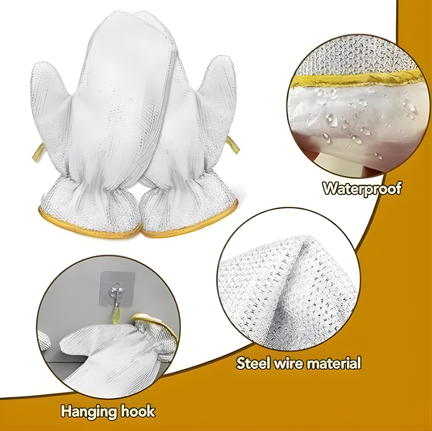 Aluminium Dishwashing Hand Gloves